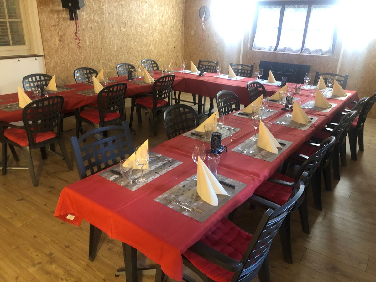 Festsaal Tische Nahaufnahme